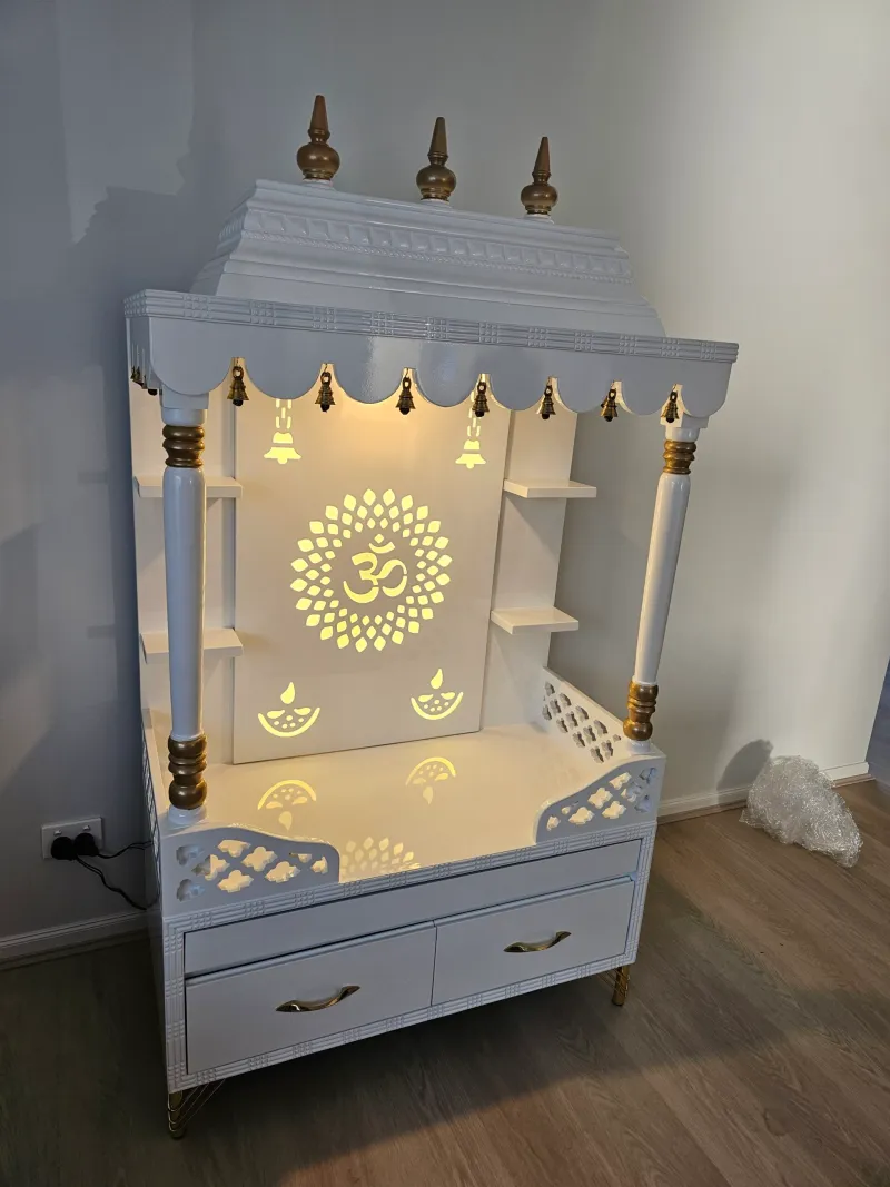 Latest Wooden Mandir Designs